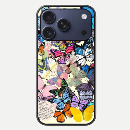 Butterflies Petal Dream Glass Case For iPhone 17 Pro by Custom World