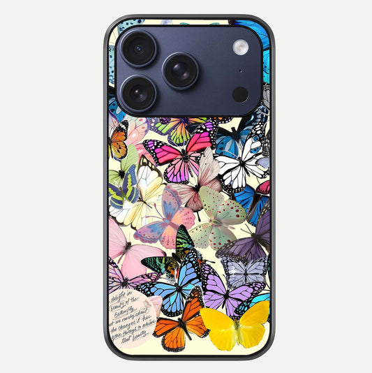Butterflies Petal Dream Glass Case For iPhone 17 Pro by Custom World