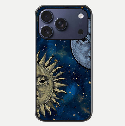 Celestial Moon With Sun Glass Case For iPhone 17 Pro by Custom World
