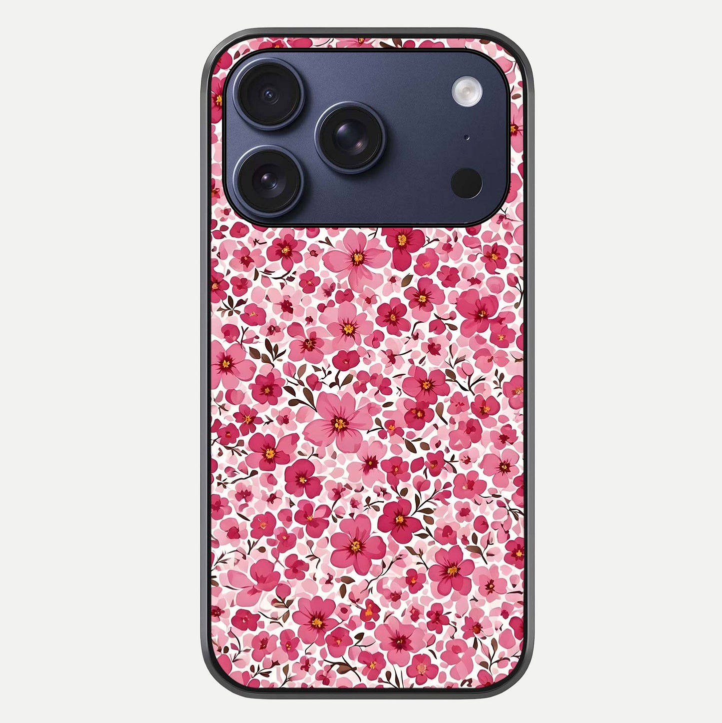 Cherry Blossom Charm Glass Case For iPhone 17 Pro by Custom World