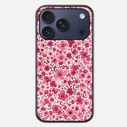 Cherry Blossom Charm Glass Case For iPhone 17 Pro by Custom World