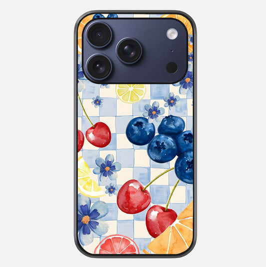 Citrus Bloom Joy Glass Case For iPhone 17 Pro by Custom World