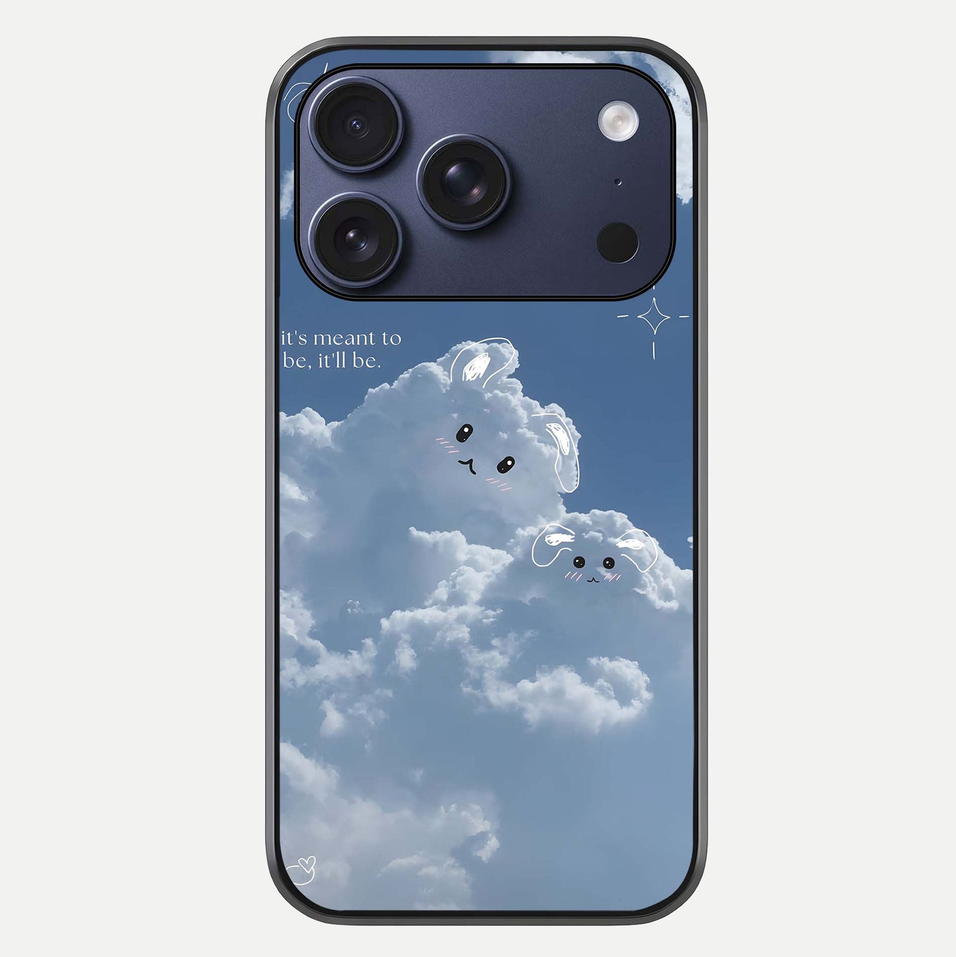 Cloud Bunny Dreams Glass Case For iPhone 17 Pro by Custom World