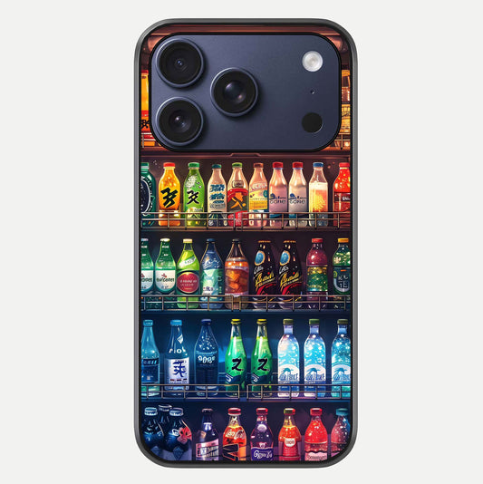 Colorful Soda Bottles Glass Case For iPhone 17 Pro by Custom World