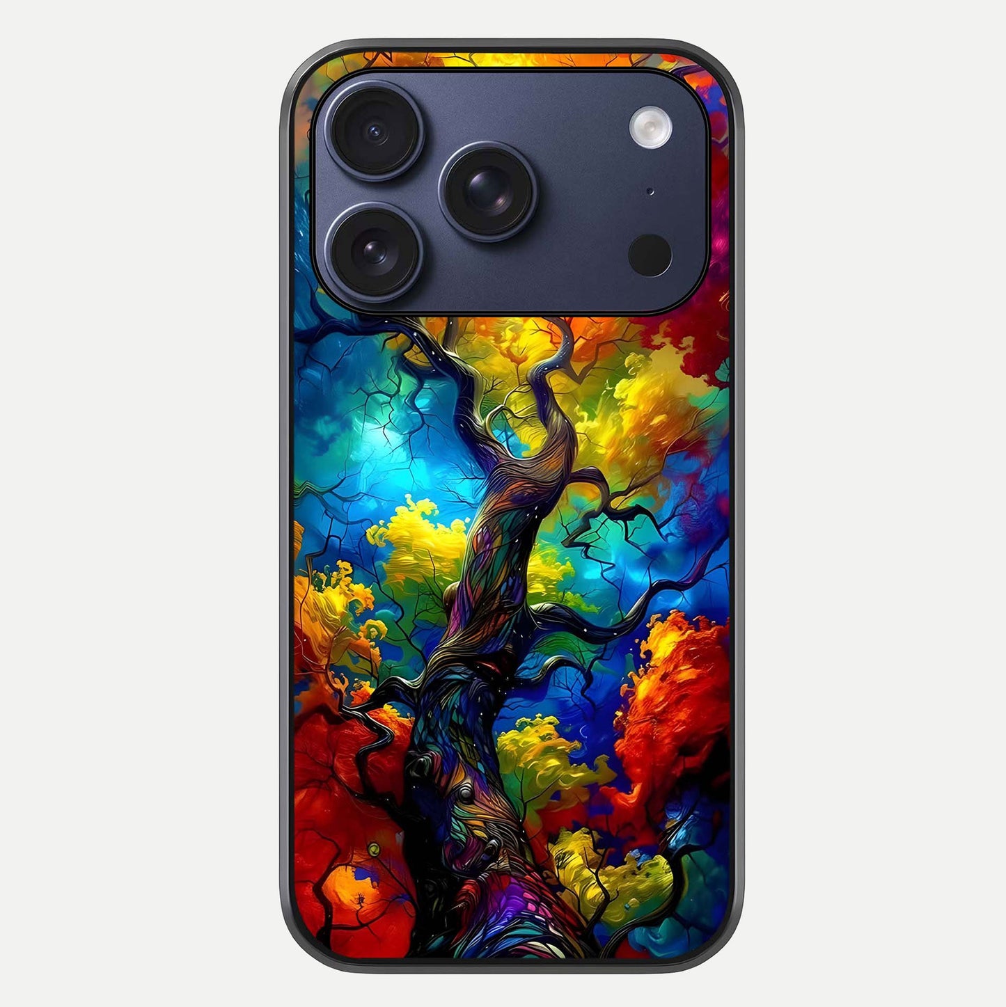 Colorful Tree Glass Case For iPhone 17 Pro by Custom World