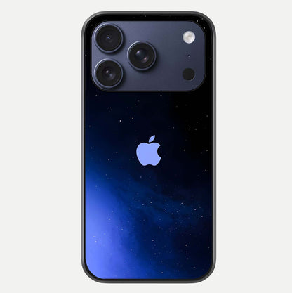 Cosmic Blue Apple Glass Case For iPhone 17 Pro by Custom World