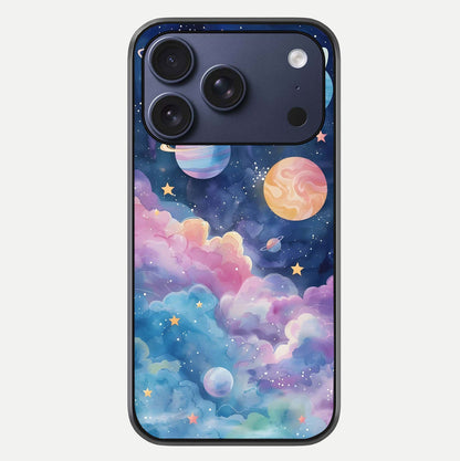Cosmic Planet Dreams Glass Case For iPhone 17 Pro by Custom World
