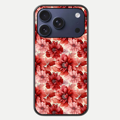 Crimson Love Petals Glass Case For iPhone 17 Pro by Custom World