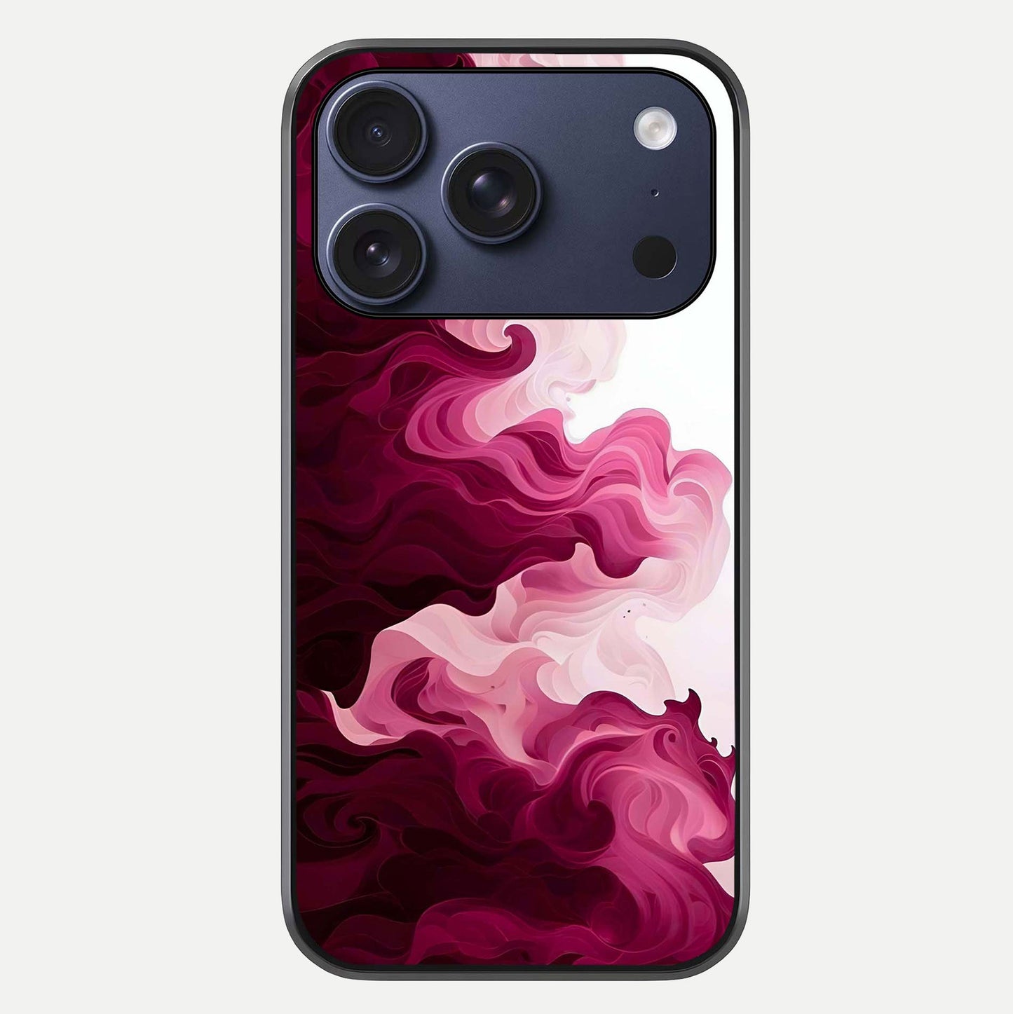 Crimson Wave Flow Glass Case For iPhone 17 Pro by Custom World