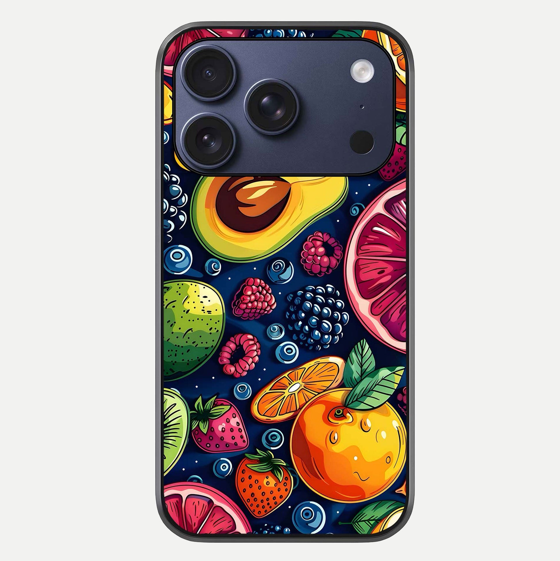 Cute Fruits Art Glass Case For iPhone 17 Pro by Custom World