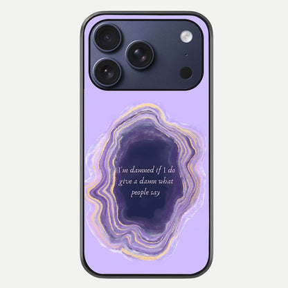 Damned People Quote Glass Case For iPhone 17 Pro by Custom World