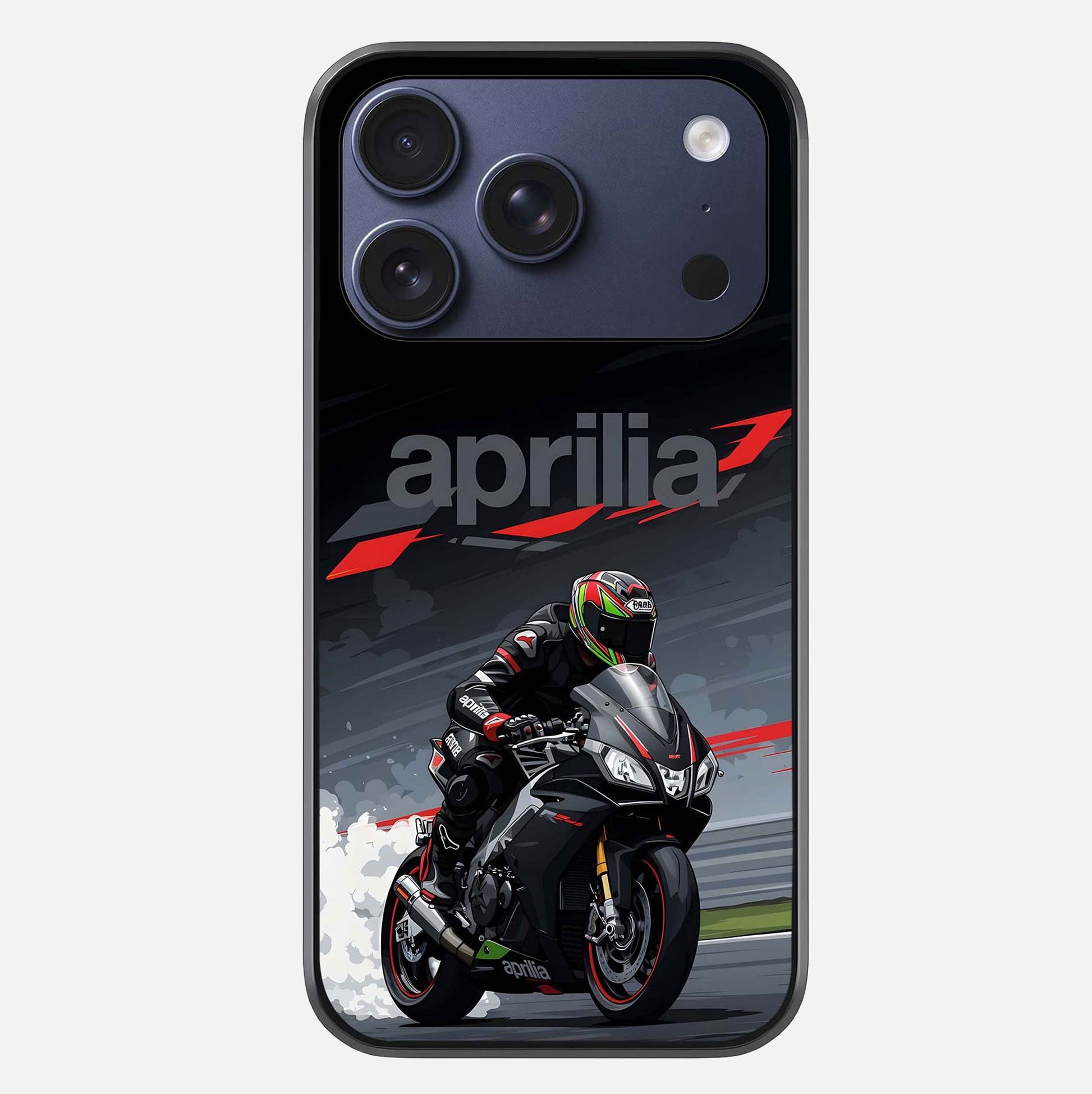 Dark Aprilla Glass Case For iPhone 17 Pro by Custom World