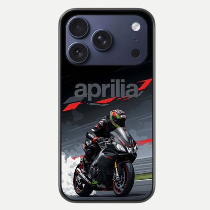 Dark Aprilla Glass Case For iPhone 17 Pro by Custom World