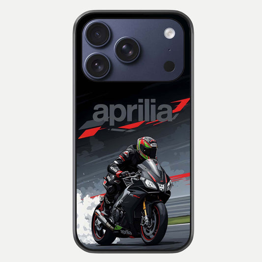 Dark Aprilla Glass Case For iPhone 17 Pro by Custom World