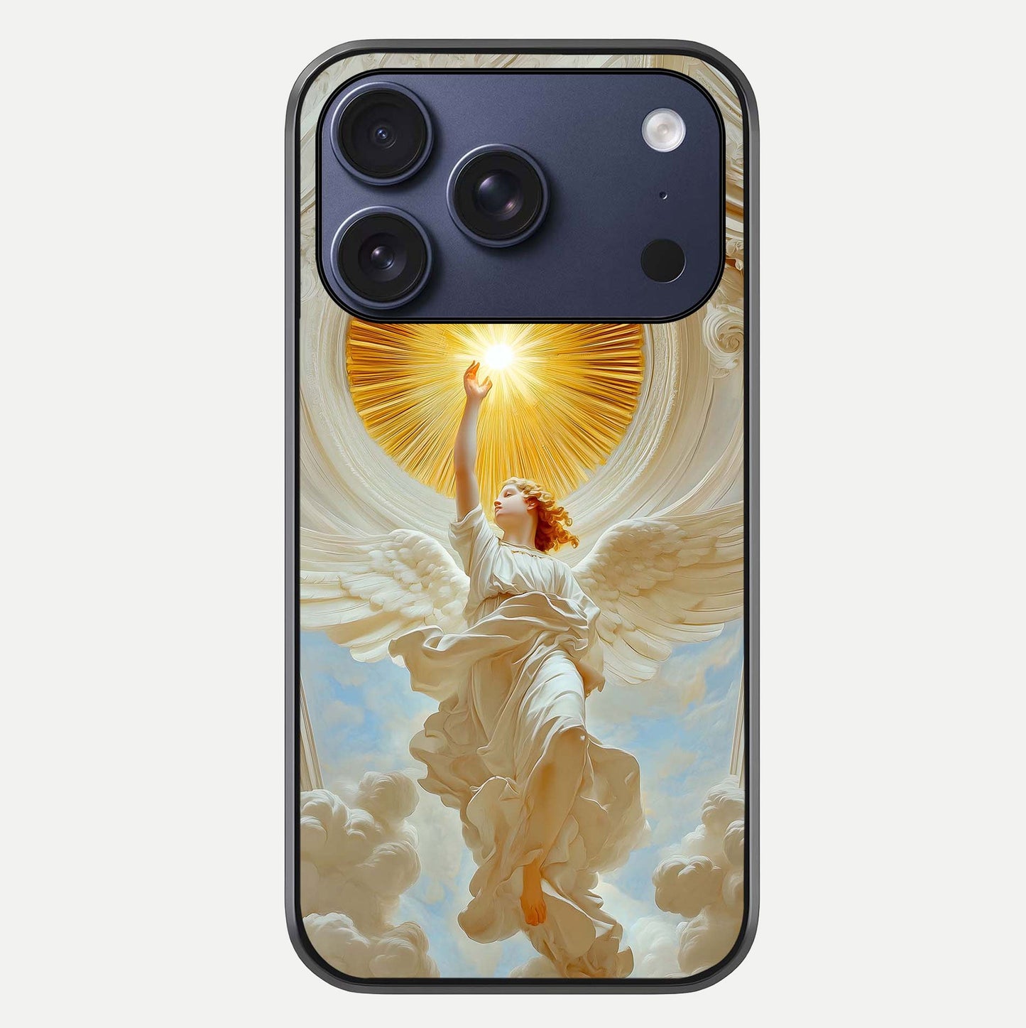 Divine Light Angel Glass Case For iPhone 17 Pro by Custom World