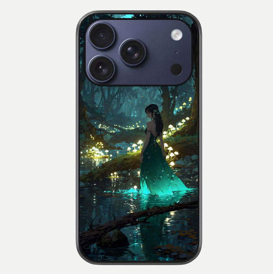 Enchanted Forest Glow Glass Case For iPhone 17 Pro by Custom World