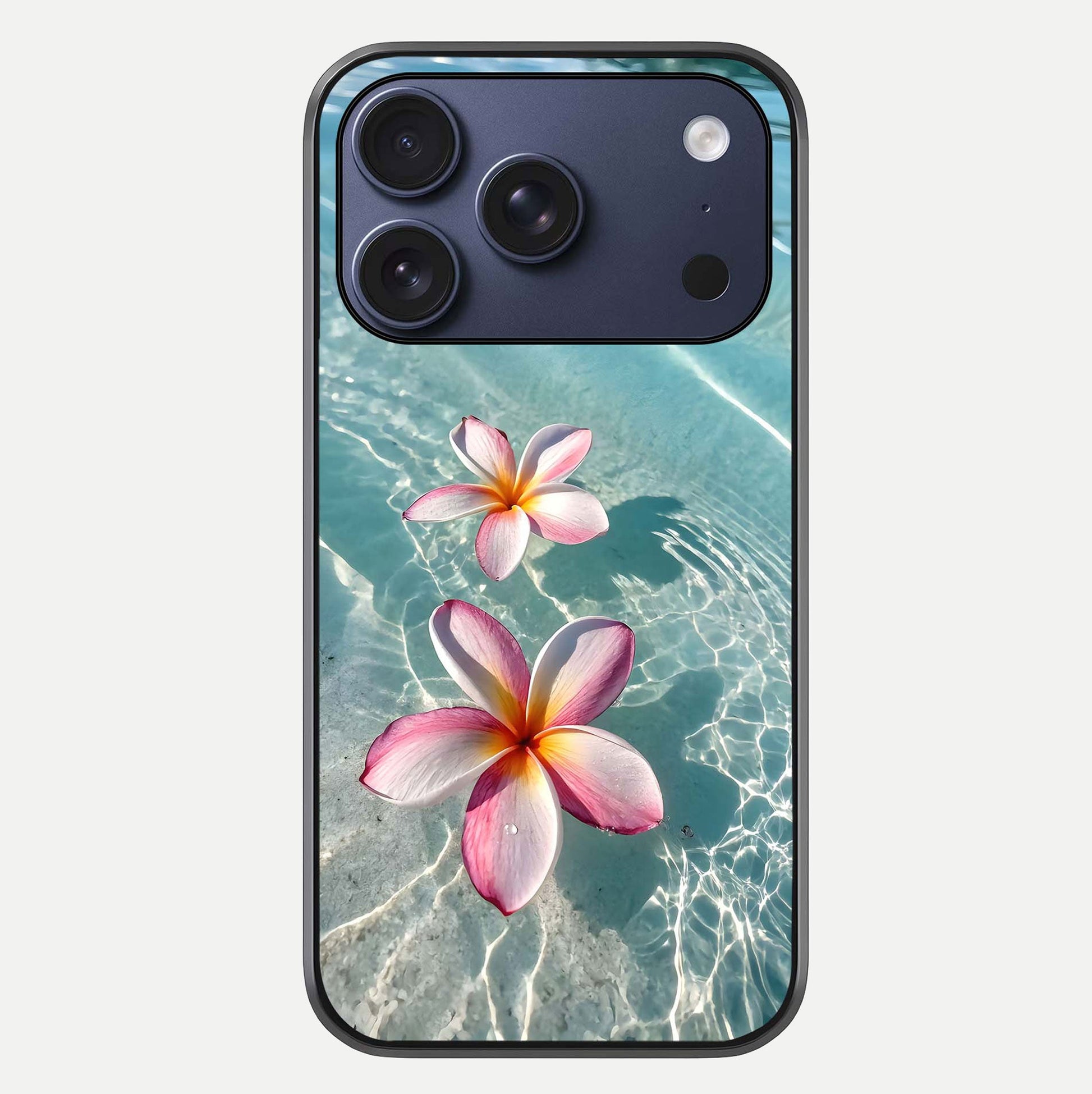 Floating Bloom Bliss Glass Case For iPhone 17 Pro by Custom World