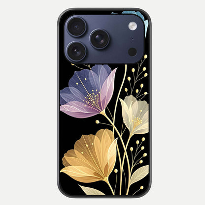 Flower Bloom Glow Glass Case For iPhone 17 Pro by Custom World