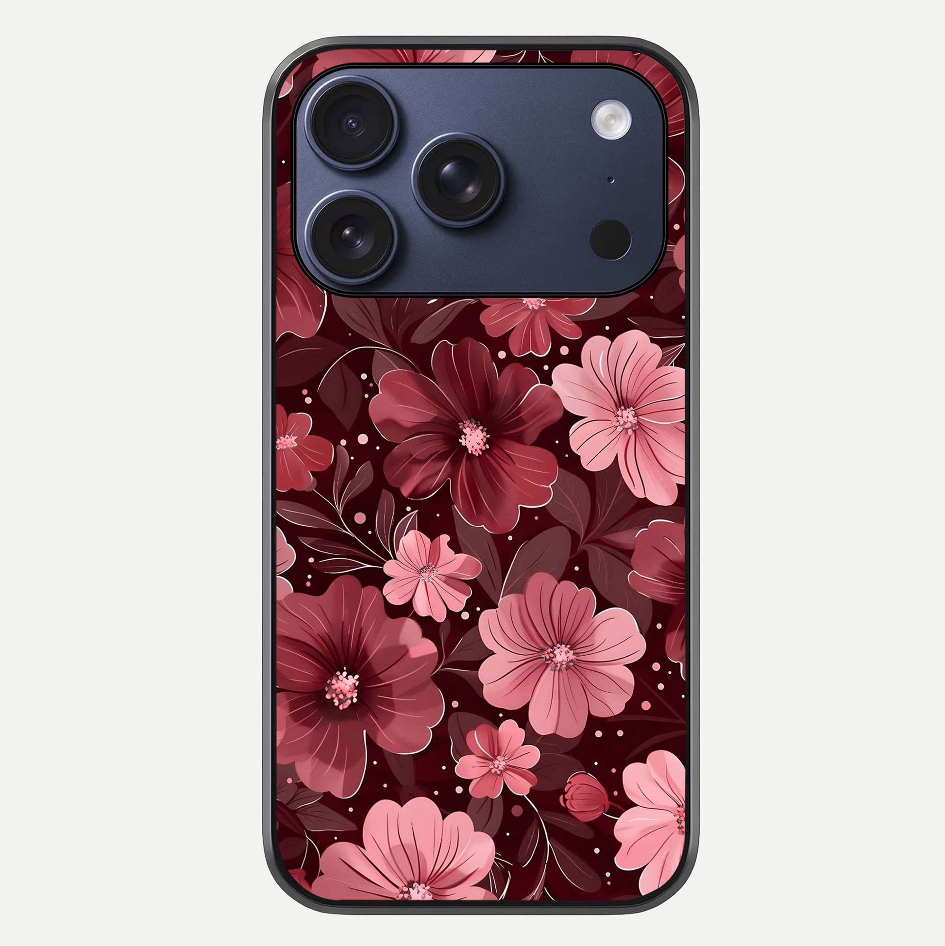Flower Blush Bloom Glass Case For iPhone 17 Pro by Custom World