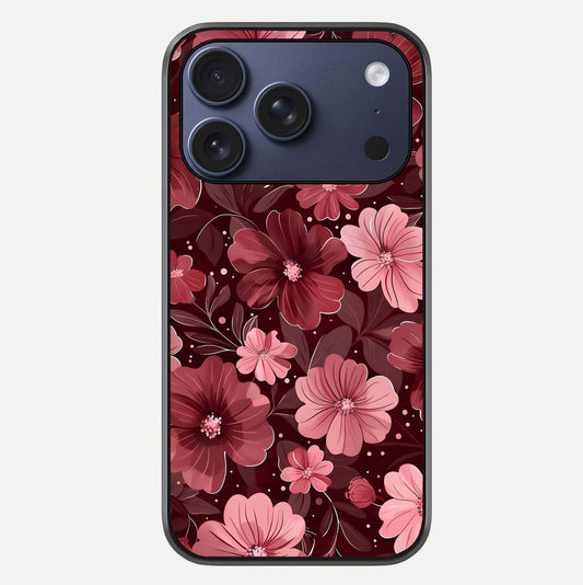 Flower Blush Bloom Glass Case For iPhone 17 Pro by Custom World