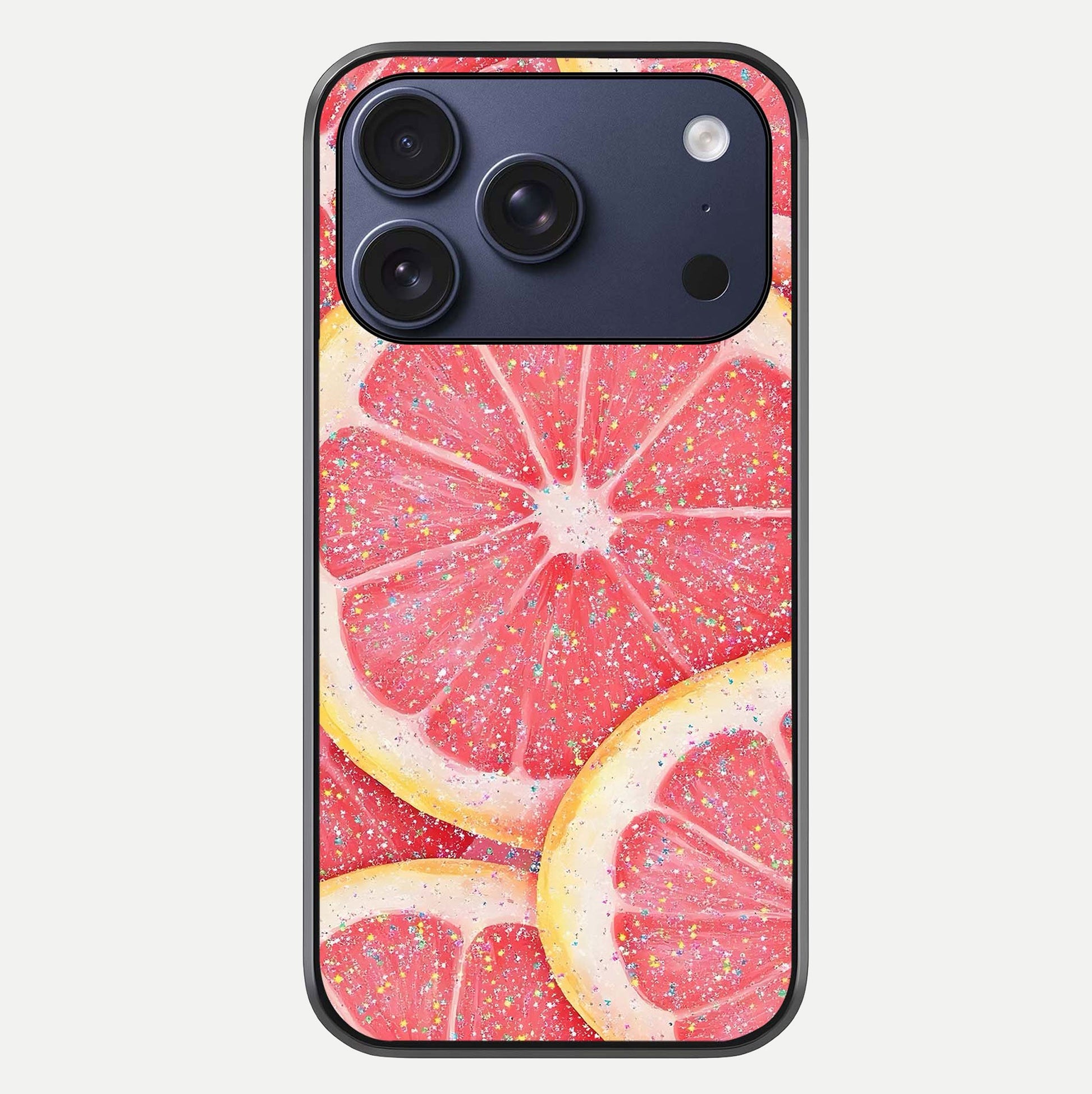 Glitter Grapefruit Glass Case For iPhone 17 Pro by Custom World