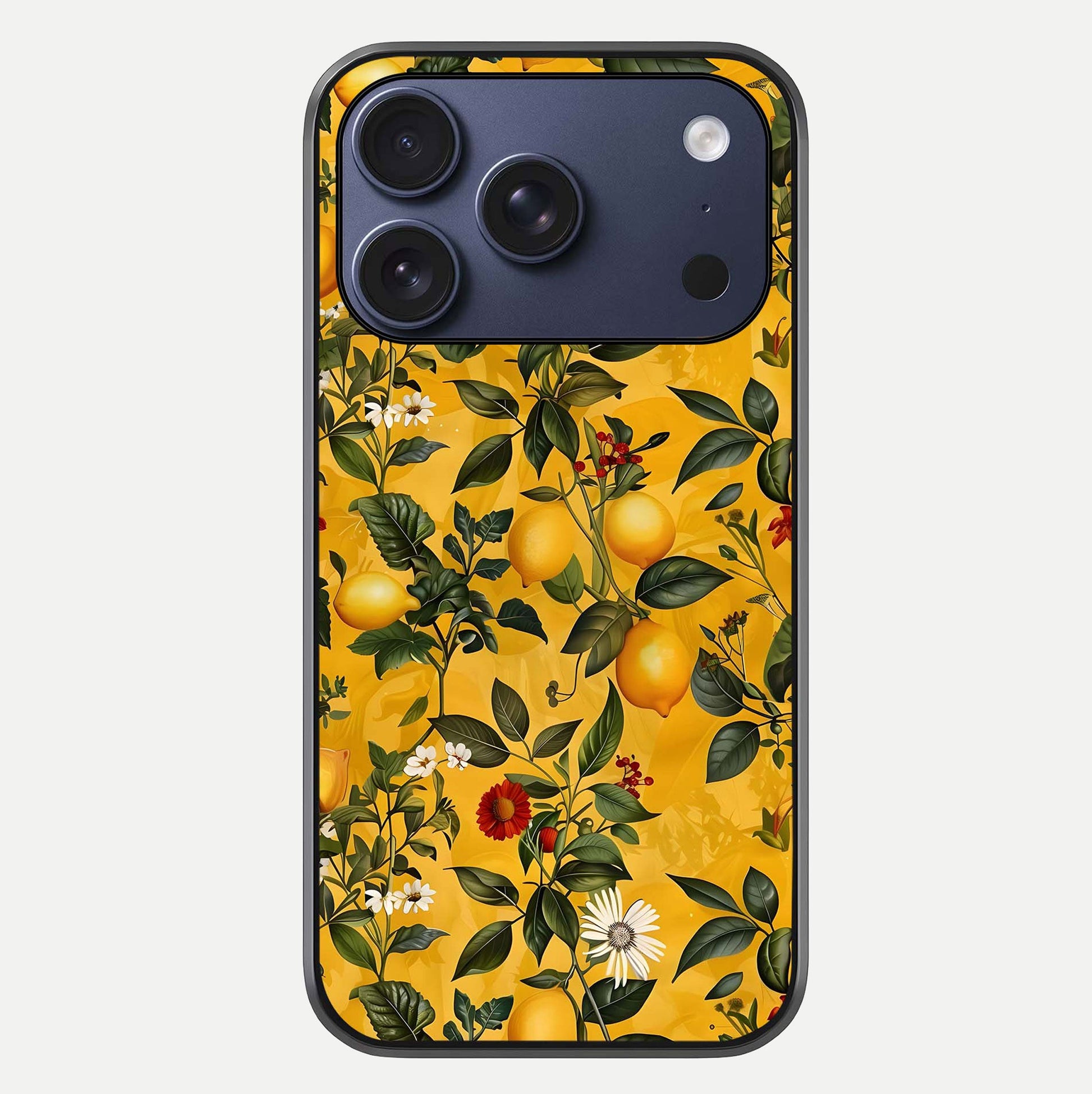 Golden Lemon Field Glass Case For iPhone 17 Pro by Custom World