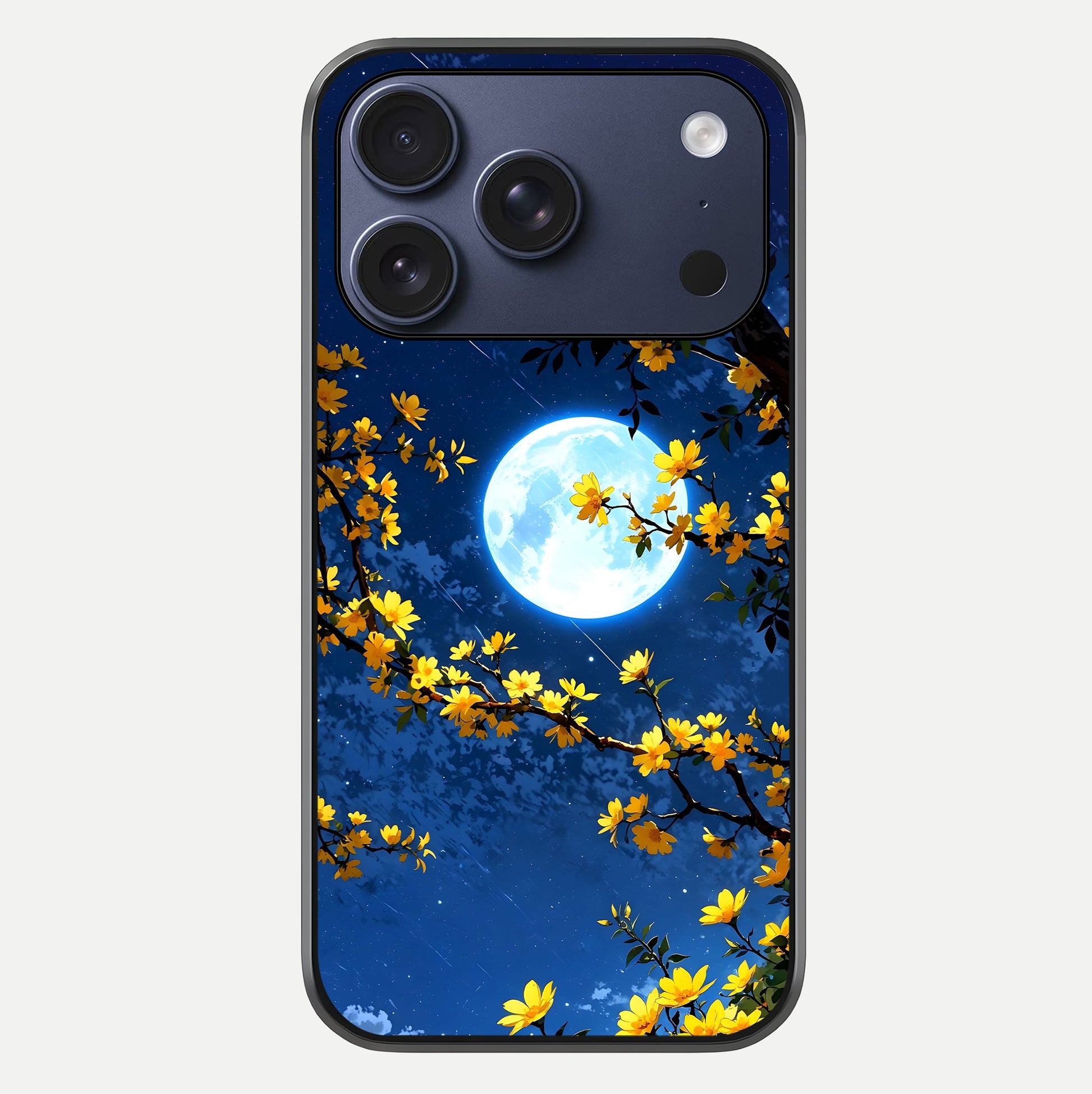 Golden Night Glow Glass Case For iPhone 17 Pro by Custom World