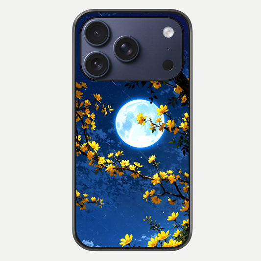 Golden Night Glow Glass Case For iPhone 17 Pro by Custom World