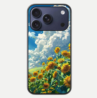 Golden Sun Glory Glass Case For iPhone 17 Pro by Custom World