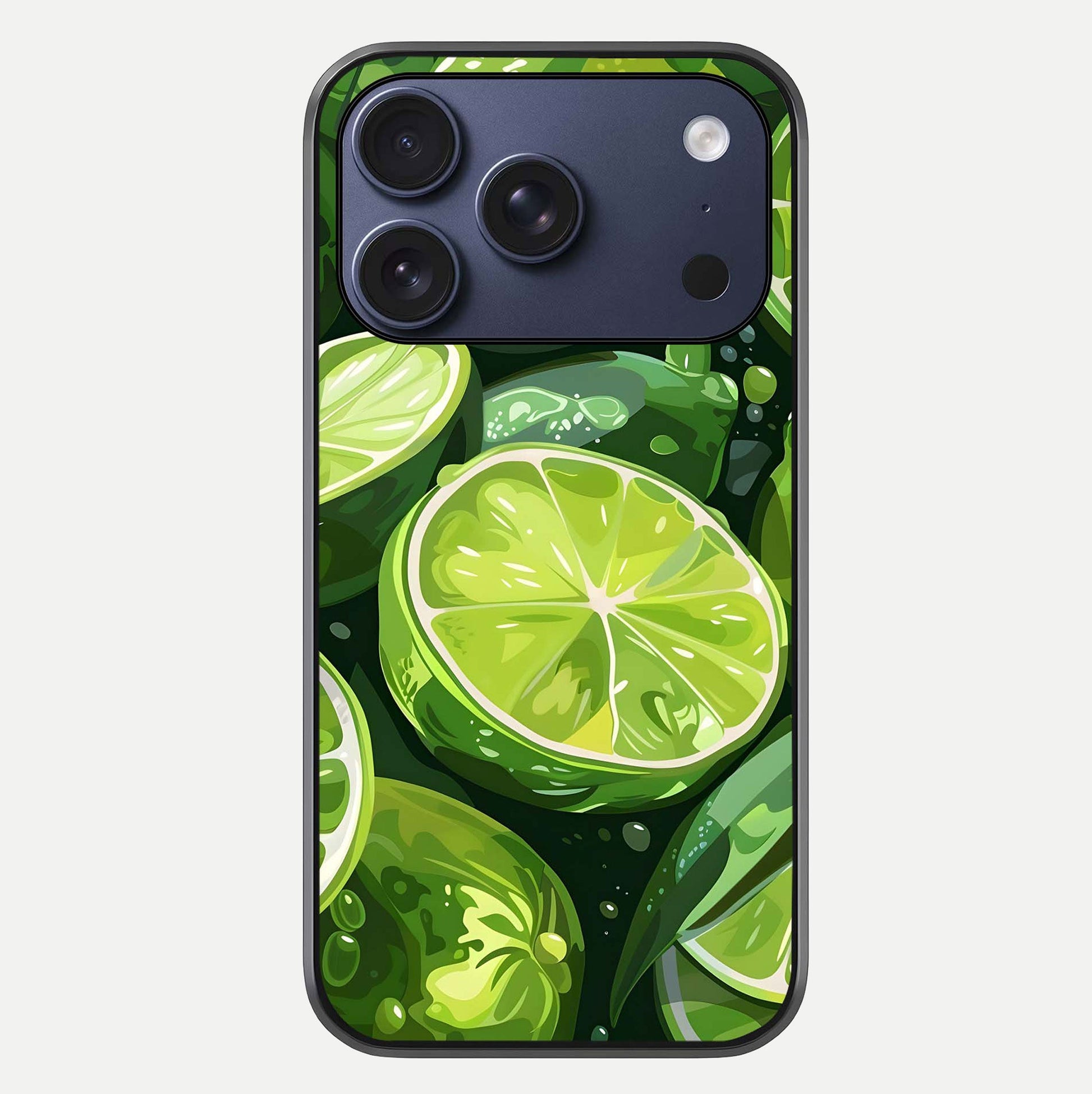 Green Lemon Glass Case For iPhone 17 Pro by Custom World