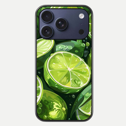 Green Lemon Glass Case For iPhone 17 Pro by Custom World