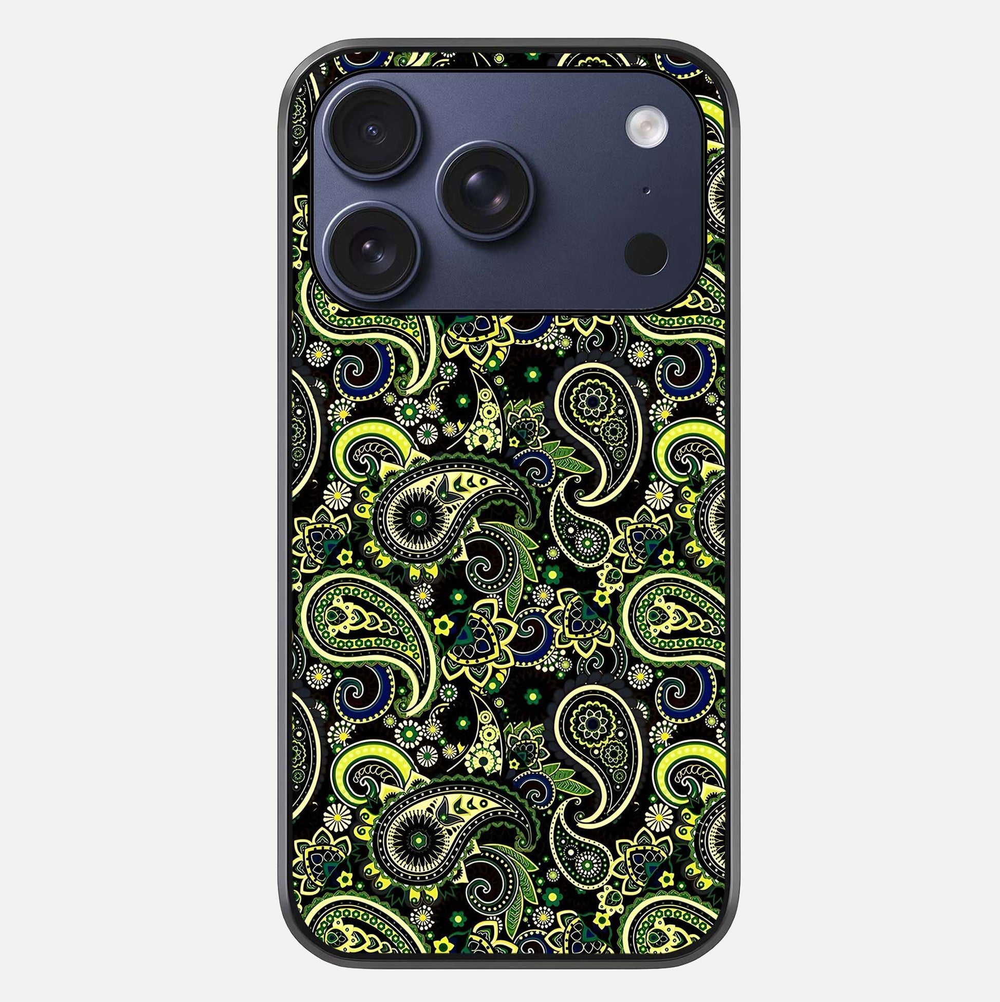 Green Mandala Pattern Glass Case For iPhone 17 Pro by Custom World
