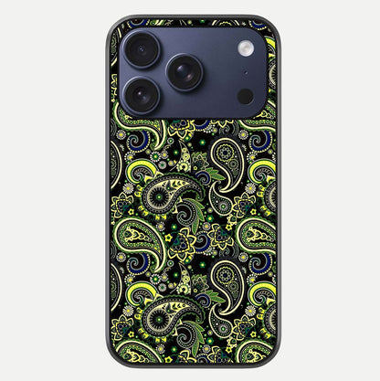 Green Mandala Pattern Glass Case For iPhone 17 Pro by Custom World