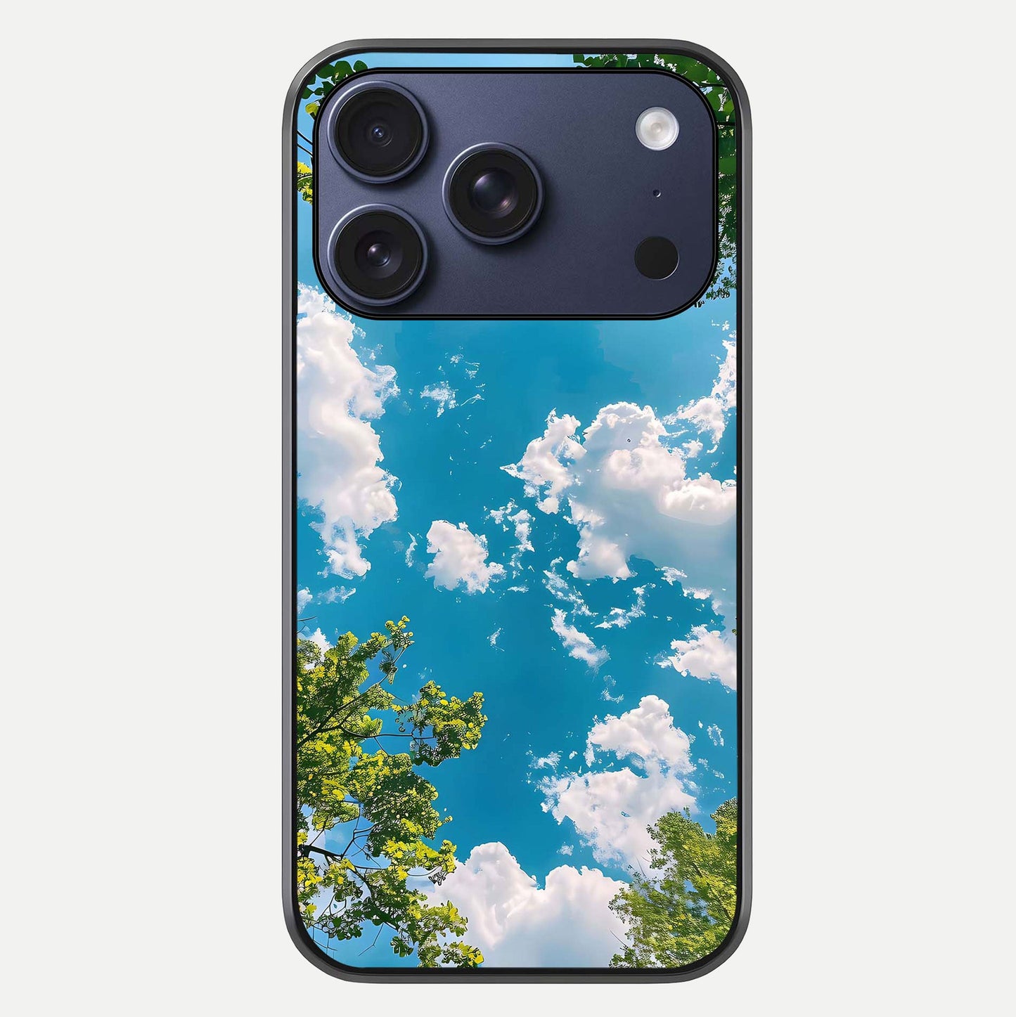 Greenery Sky Glass Case For iPhone 17 Pro by Custom World