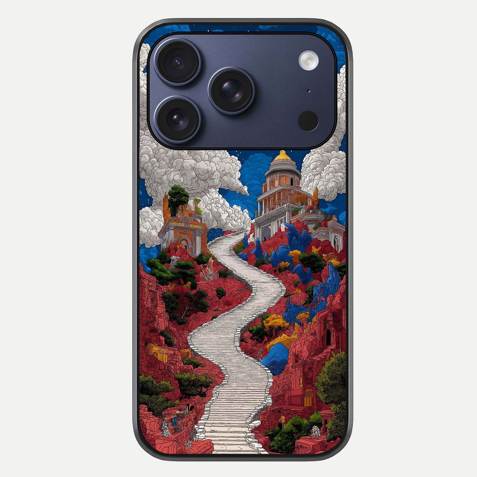 Heavenly Moon Path Glass Case For iPhone 17 Pro by Custom World