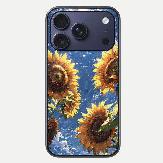 Heavenly Sunflower Rise Glass Case For iPhone 17 Pro by Custom World