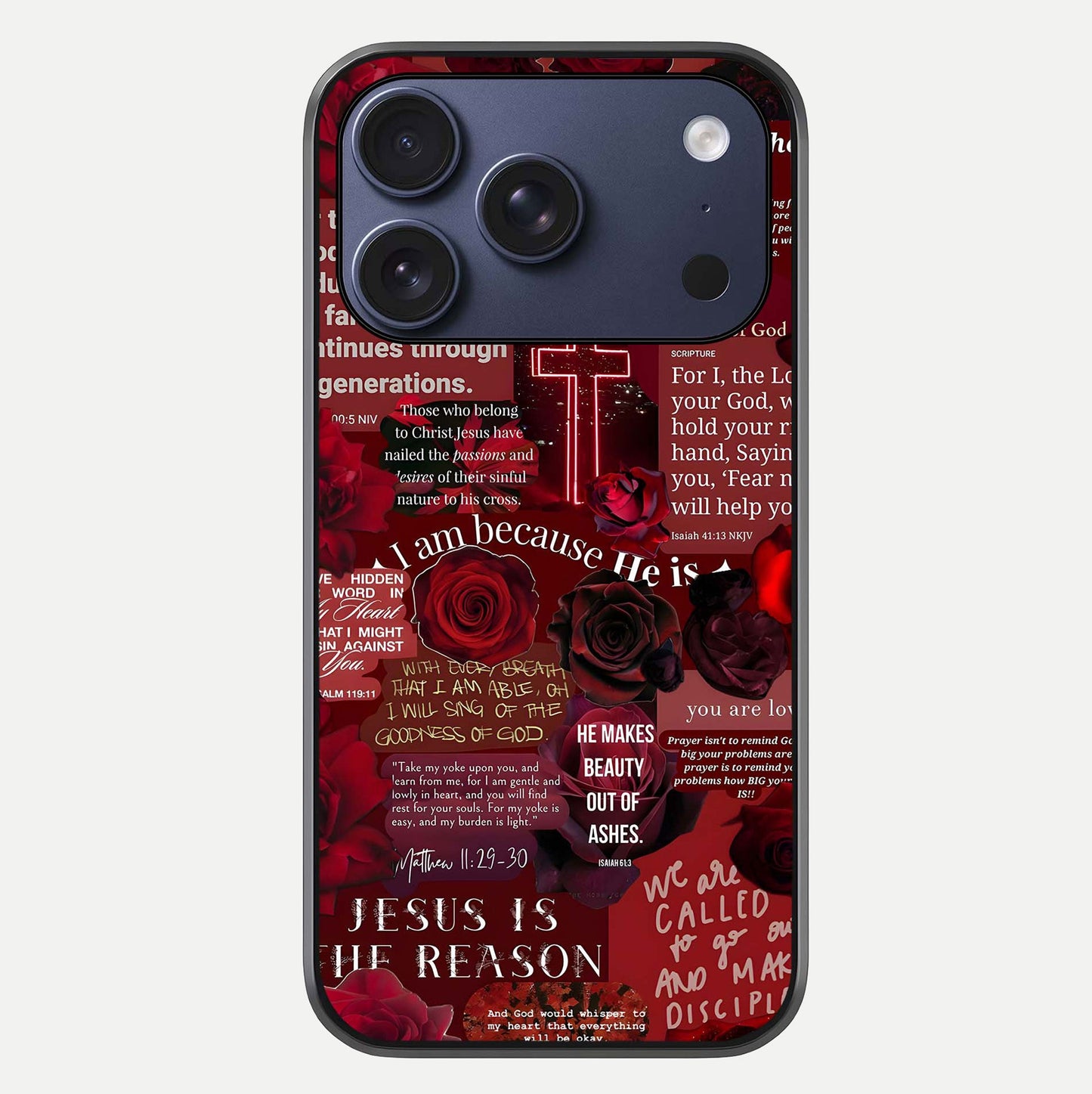 Jesus Love Heals Glass Case For iPhone 17 Pro by Custom World
