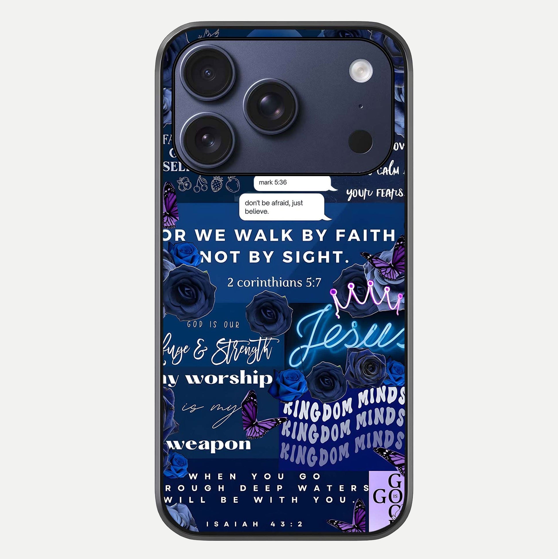 Kingdom Faith Glow Glass Case For iPhone 17 Pro by Custom World
