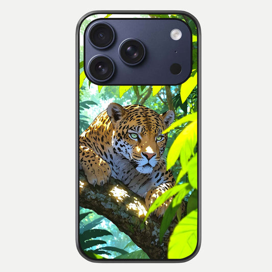 Leopard In Jungle Glass Case For iPhone 17 Pro by Custom World