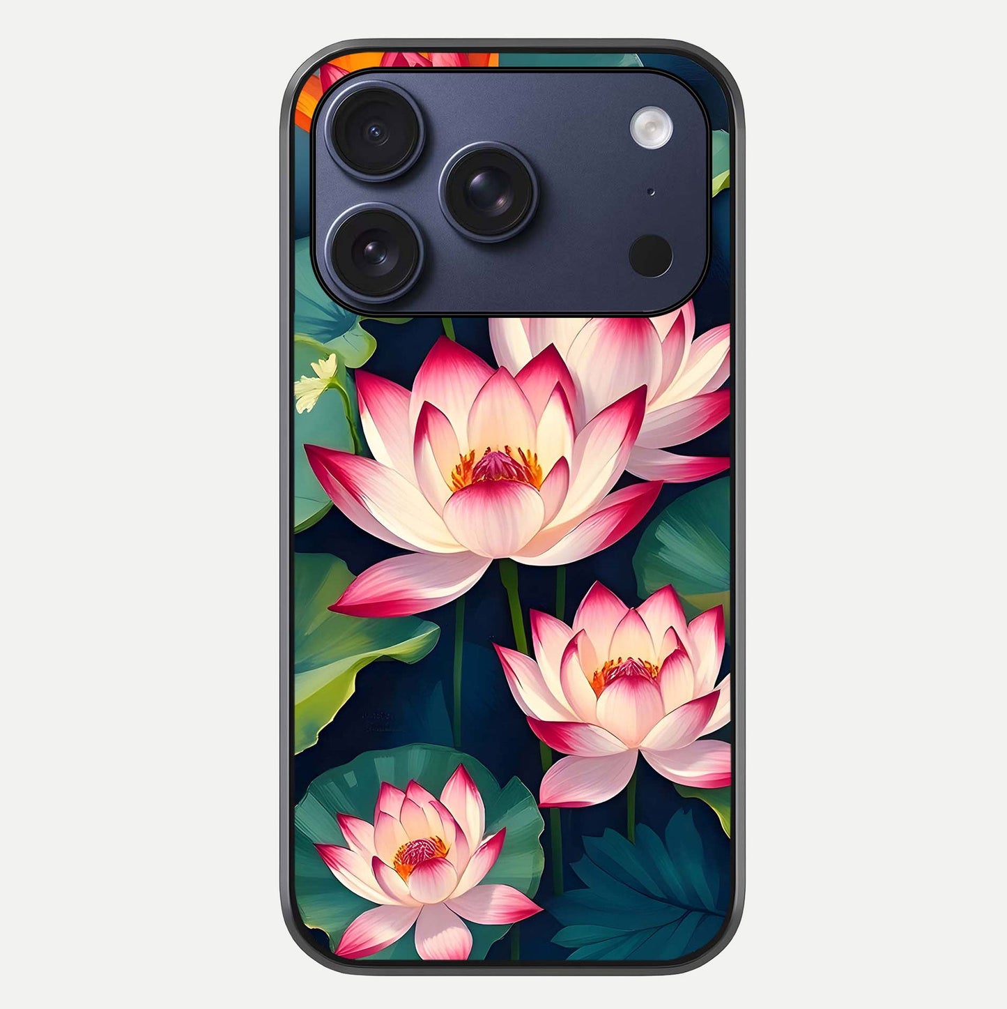 Lotus Dream Serenity Glass Case For iPhone 17 Pro by Custom World