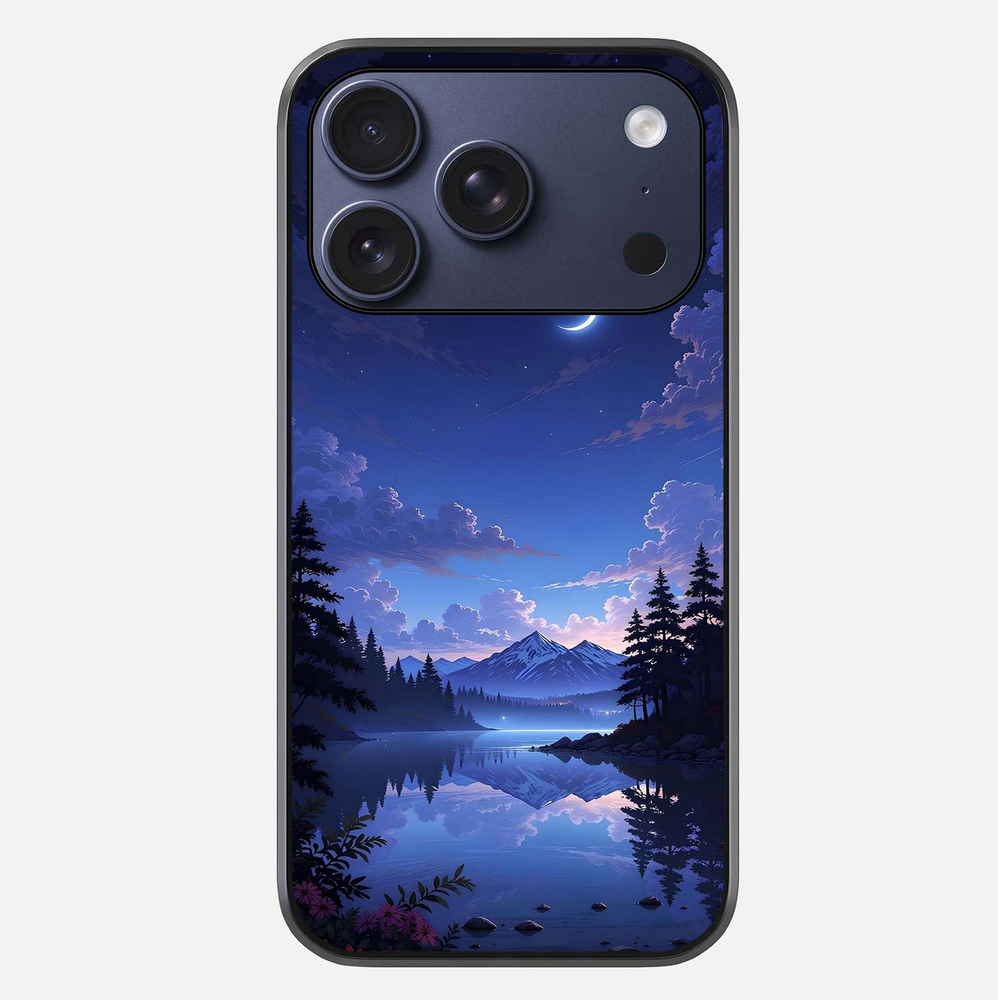 Midnight Lake Peace Glass Case For iPhone 17 Pro by Custom World