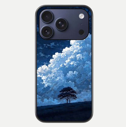 Midnight Sky Serenity Glass Case For iPhone 17 Pro by Custom World