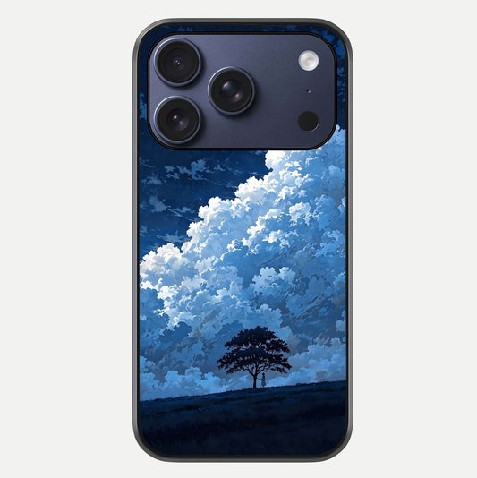 Midnight Sky Serenity Glass Case For iPhone 17 Pro by Custom World