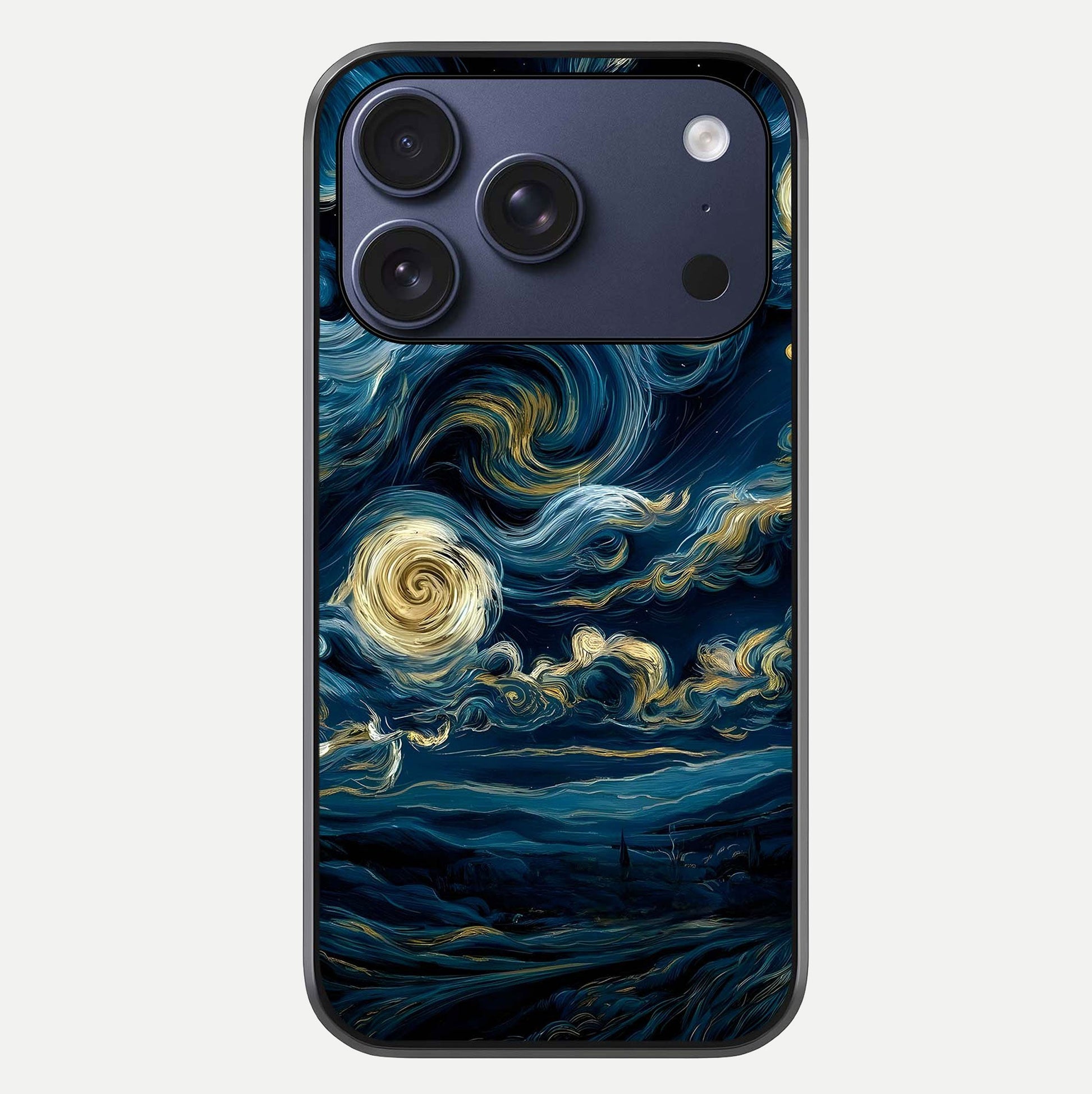Midnight Sky Whirl Glass Case For iPhone 17 Pro by Custom World
