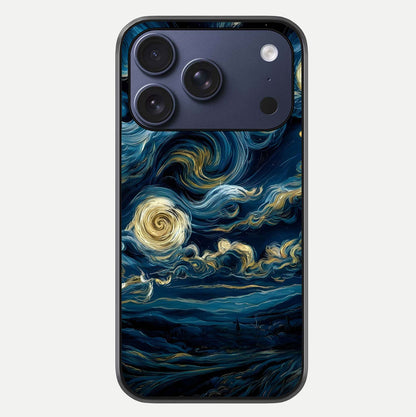 Midnight Sky Whirl Glass Case For iPhone 17 Pro by Custom World