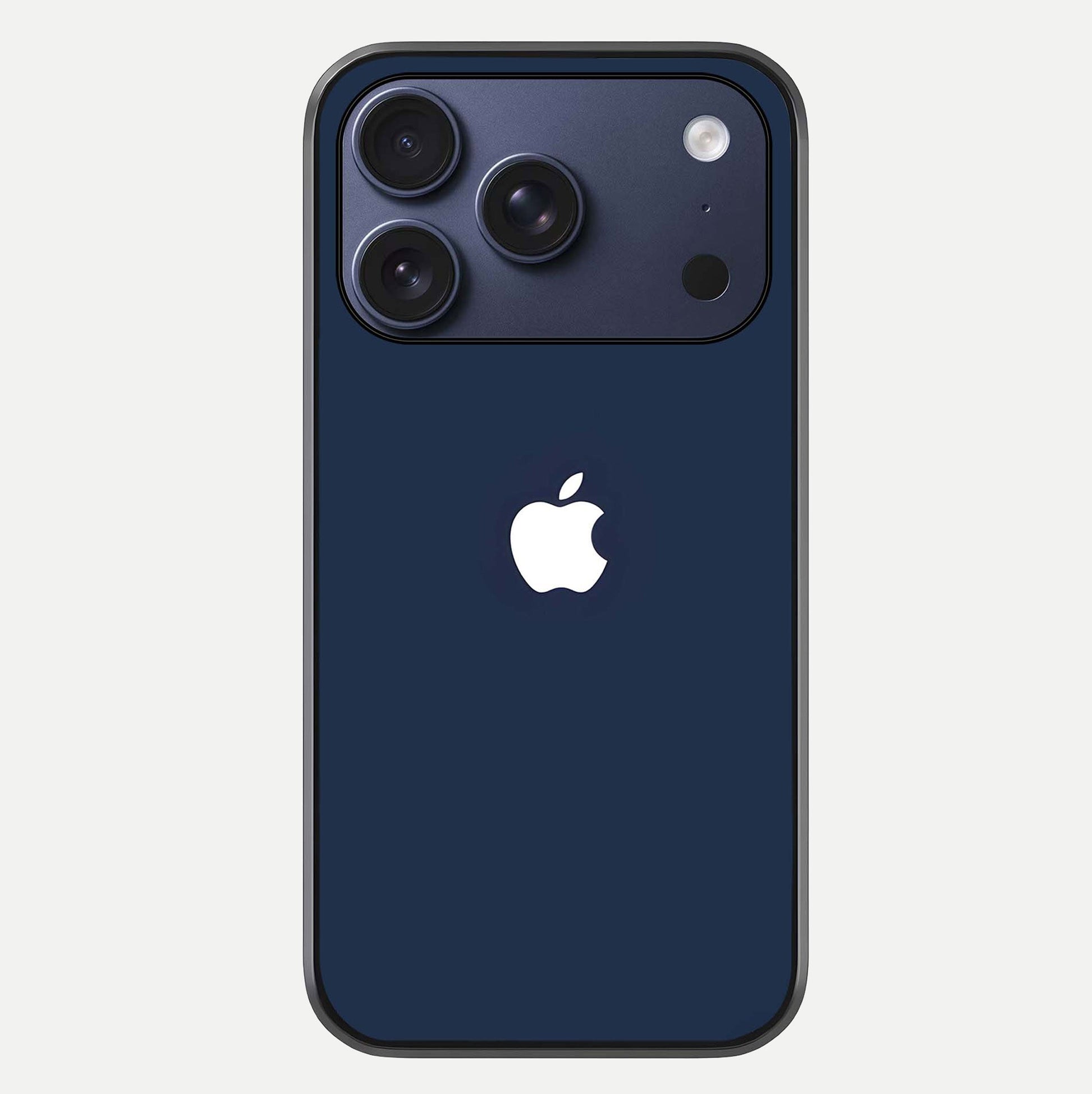 Minimal Apple Night Glass Case For iPhone 17 Pro by Custom World