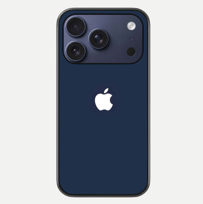 Minimal Apple Night Glass Case For iPhone 17 Pro by Custom World