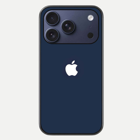 Minimal Apple Night Glass Case For iPhone 17 Pro by Custom World