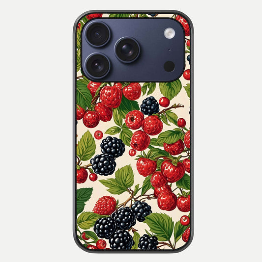 Mixed Berry Collage Glass Case For iPhone 17 Pro by Custom World