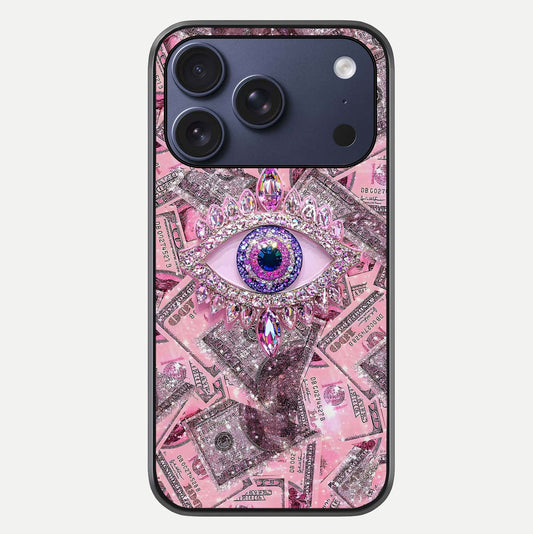 Money Eye Luxe Glass Case For iPhone 17 Pro by Custom World